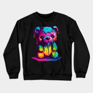 Grunge Teddy Bear Crewneck Sweatshirt